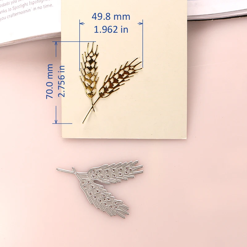 DUOFEN METAL CUTTING DIES wheat grain farming land stencil DIY Scrapbook Paper Album 2020 new