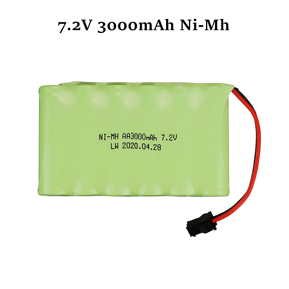 ( M Model ) 7.2v 3000mah NiMH Battery For Rc toys Car Tanks Trains RC Robots Boats Gun Ni-MH AA 700mah 7.2v Rechargeable Battery