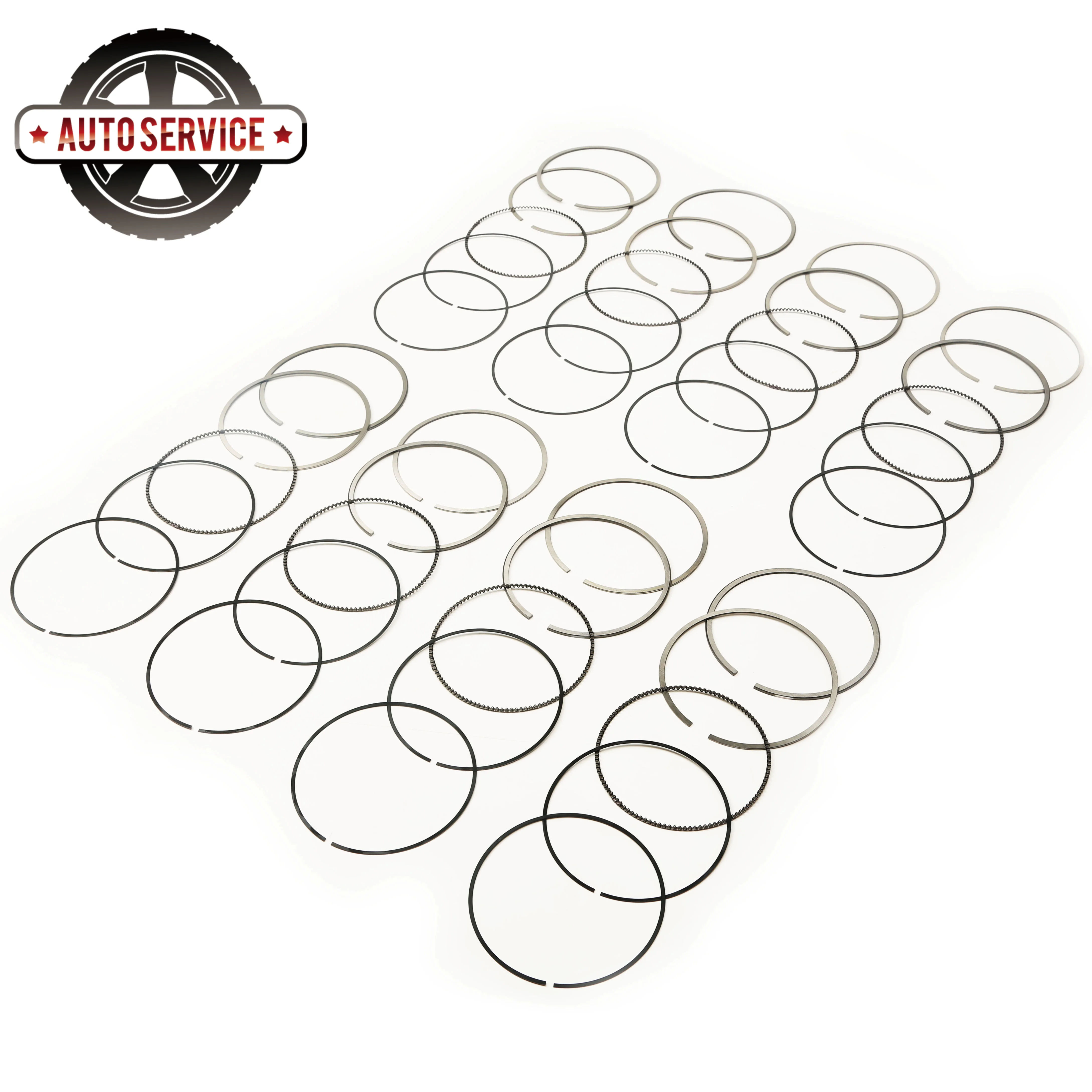 7 549 510 11257543324 8PCS Piston Rings Sets 93.00mm For BMW 5/6/7 Series E60 550i E64 650i E66 750Li E53 4.8is X5 N62B48A 4.8L