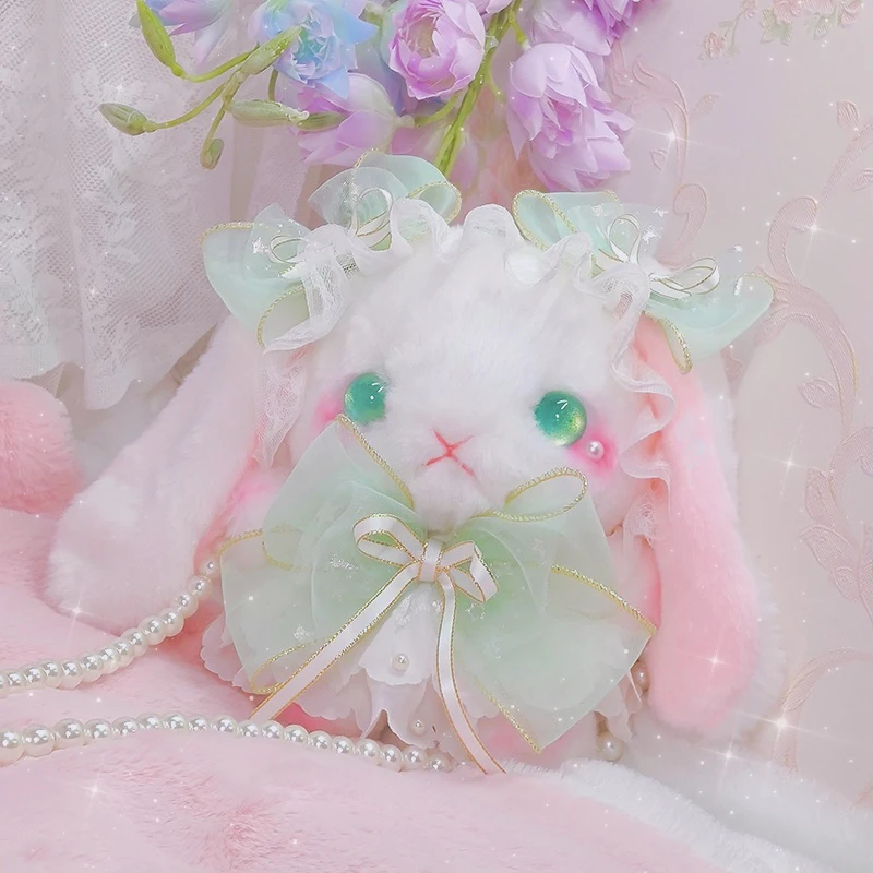 Lolita bear cute rabbit aslant bales manual rabbit Lolita presents bowknot is delicate and soft