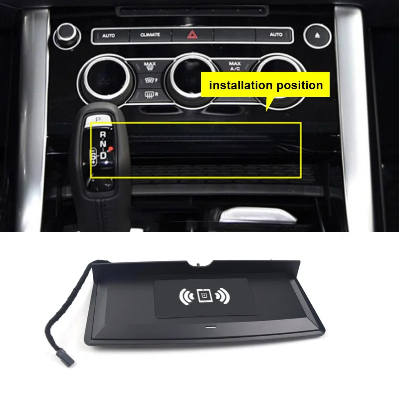 

Для Land Rover Range Rover Sport (2014-2017) Беспроводное автомобильное зарядное устройство-адаптер панели мобильного телефона с быстрой зарядкой | Интерьерный аксессуар