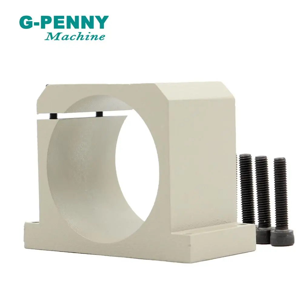 CNC Spindle Motor Clamping Bracket 80mm Diameter mount  Aluminium Bracket 80mm spindle Fixture Holder!