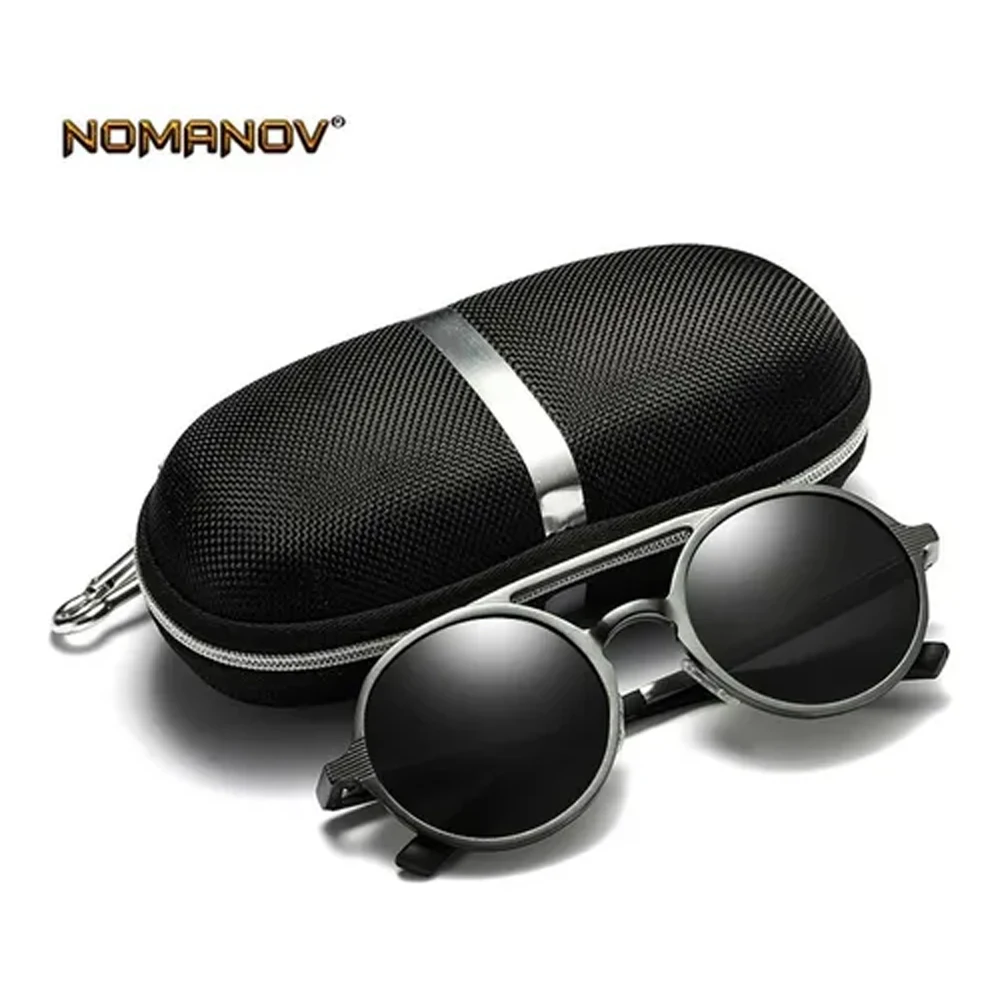 2Pcs!!! Red Metal Progressive Multifocal Reading Glasses Far and Near and Double Bridge Round Sunglasses for Men Women