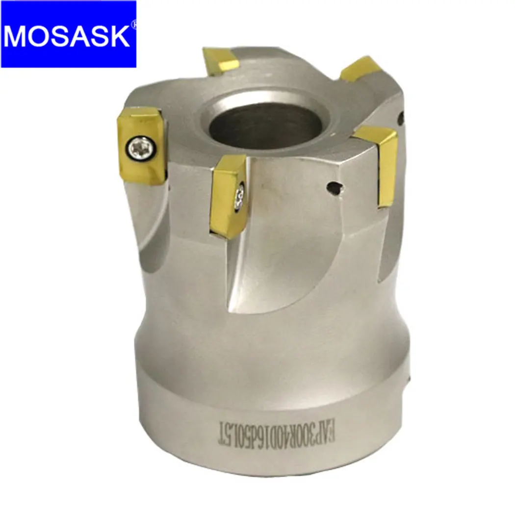 

Концевая фреза MOSASK BAP300R 63-22-6T 50-22-6T 40-16-5T с ЧПУ, Зажимная Концевая фреза, хвостовик, наплечная прямая угловая Точная торцевая фреза