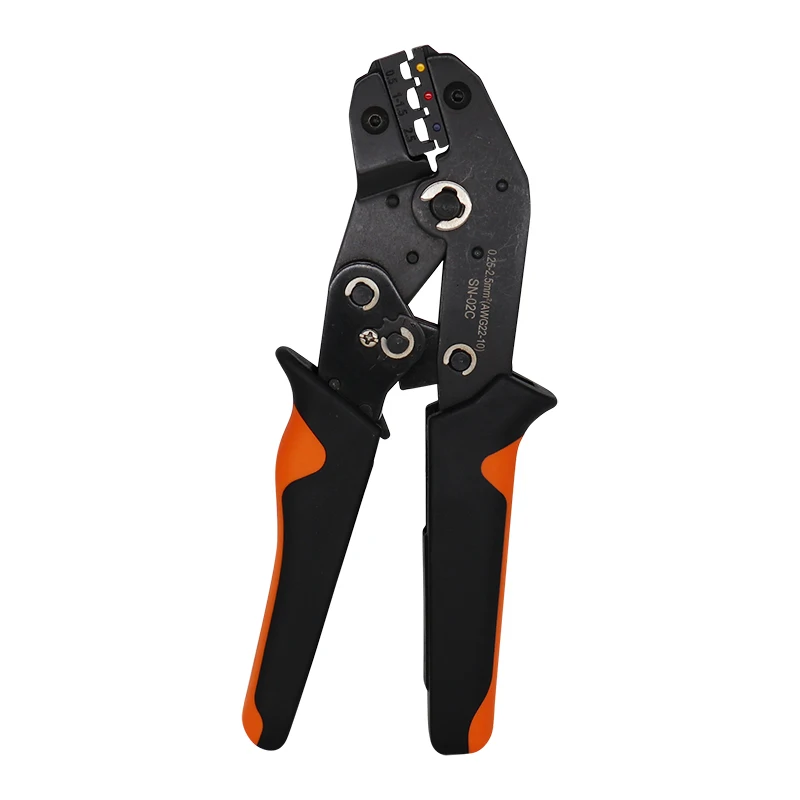 SN-02C mini hand Crimping Tool 0.25-2.5mm² Adjustable Crimper pliers with 280pcs Cable Lugs Assortment Kit wire crimp set