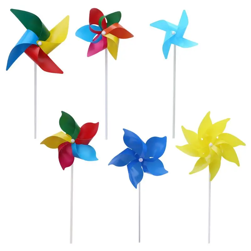 

D55E 10Set Windmill Pinwheel Wind Spinner Garden Yard Art Decoration Outdoor Toys DIY