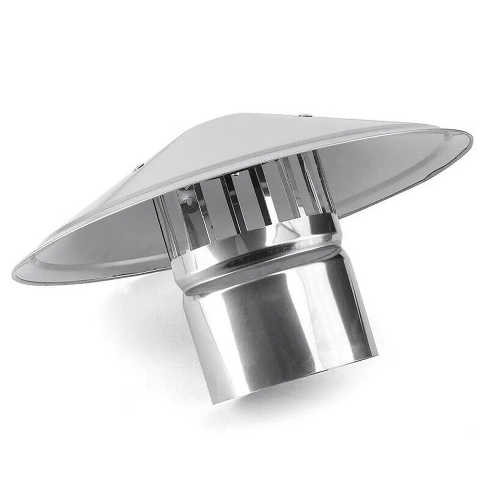 

4/6/8 Inch Stove Pipe Chimney Cap Fireplaces Rain Hat Smokeware Zinc Alloy Mushroom-shaped E2S