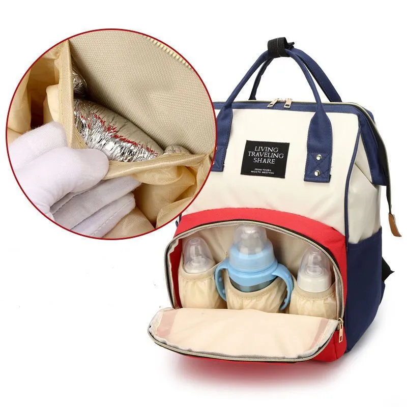 Saco de fraldas mamã de grande capacidade, bolsa para mãe e bebê, mochila multifuncional, elegante e durável