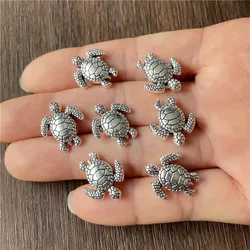 Ju Yuan 90pcs alloy sea turtle perforated connector beads for jewelry making DIY bracelet necklace accessories wholesale