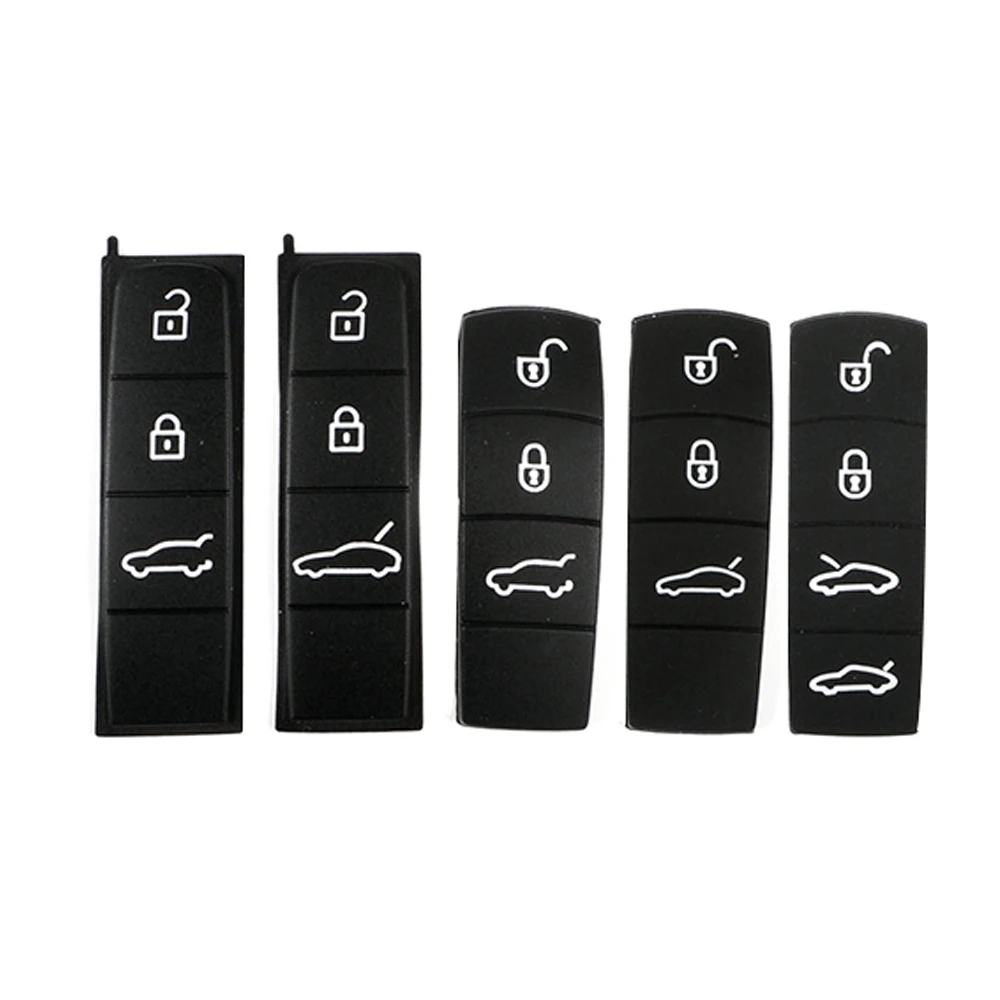 Remote Car Key Shell Rubber Pad For Porsche Cayenne 9YA Macan 911 Boxster Cayman Panamera 971 718 Silicone Key Button Replace