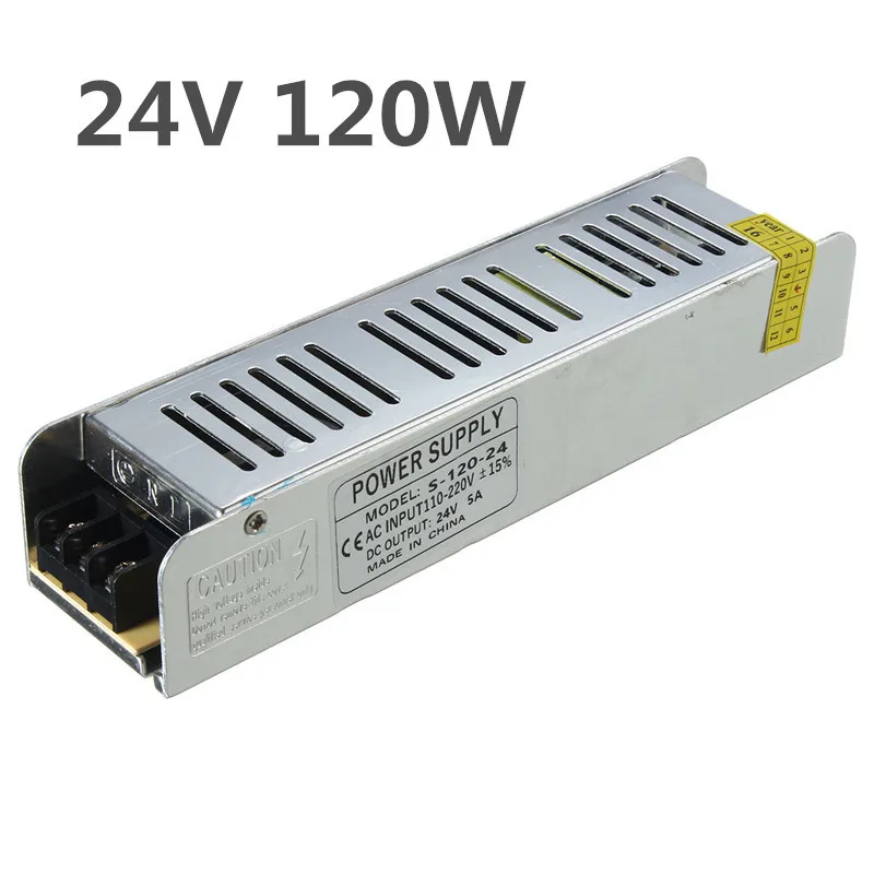 Imagem -03 - Transformadores de Iluminação Led Ultrafino Fonte de Energia dc 12v 120w dc 24v Driver para Faixas de Led Peça