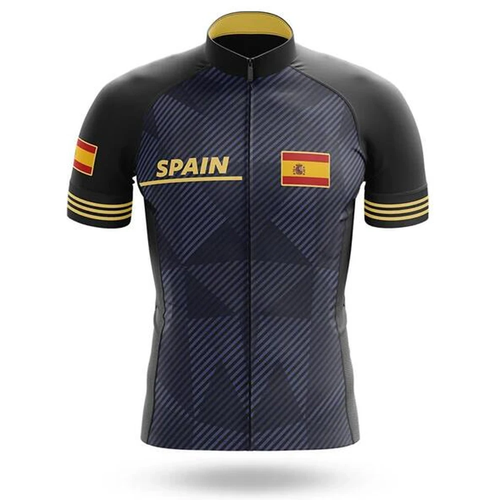 New Spain cycling jersey short sleeve men Breathable bike jersey wear summer quick dry jersey completo ciclismo estivo 2023