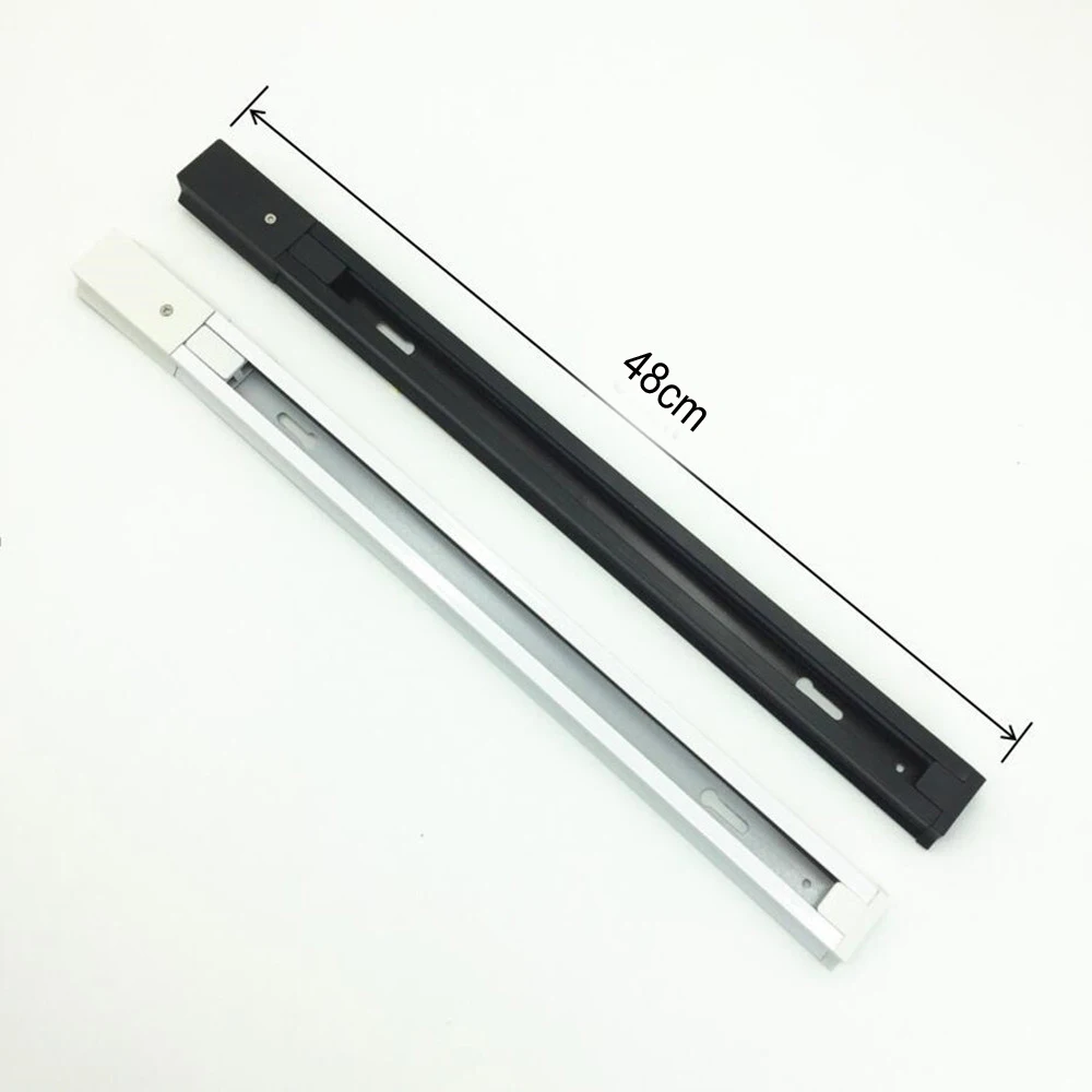 

Universal 2-Wire Track Light Rail Rail Fitting Lamp Chamfer I L T X Cross Connector Jointer for Store Home Spot Track Install