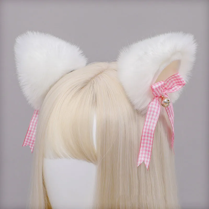 

Japanese Kawaii Plush Animal Ears Hairpins Lolita Sweet Fluffy Cat Ear Cosplay Anime Headbands Party Costume Hair Accessories