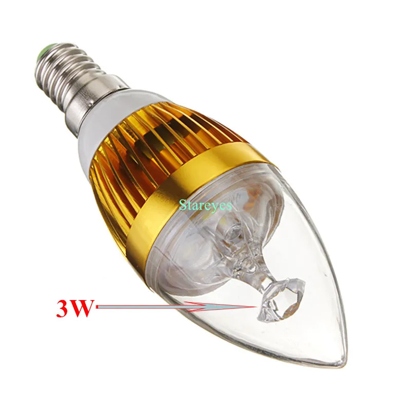 고출력 LED 촛불 조명, 밝기 조절 가능, 3W, 4W, 5W, E14, E27, 스포트라이트 전구, 펜던트 램프, 샹들리에, led 드롭라이트 조명, 1 개