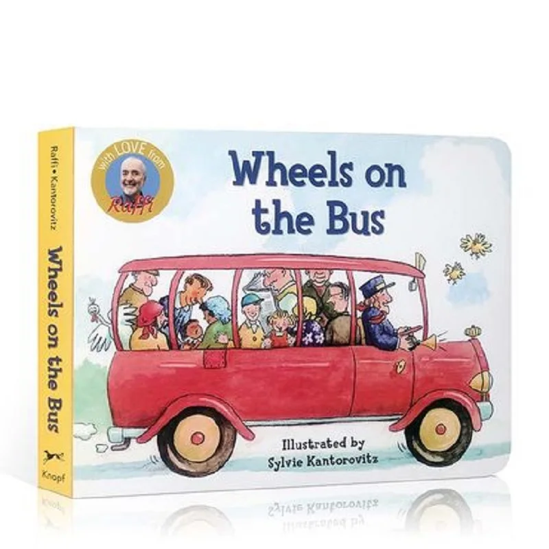 Raffi Songs to Read The wheels on the bus Board Book  English Picture story books to help your child grow as a reader