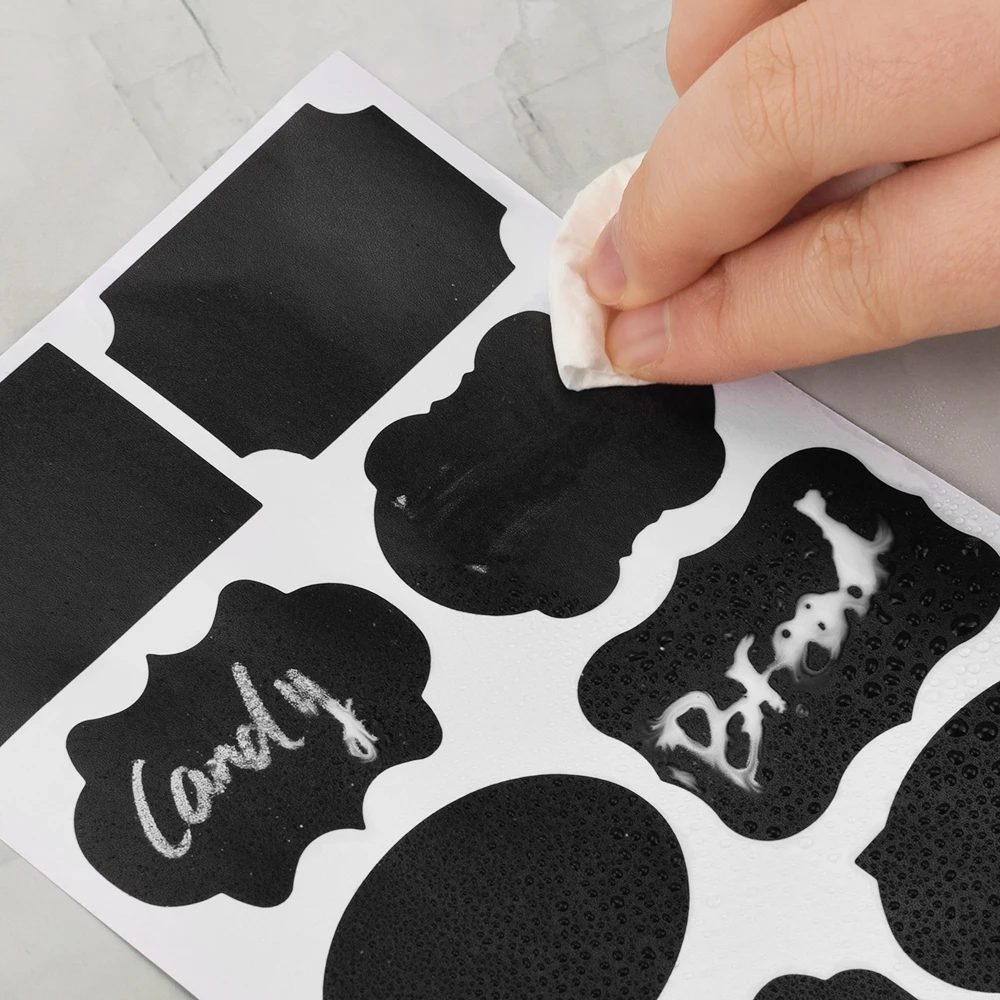 1 Pc/5 Stuks Uitwisbare Marker Pennen Voor Keuken Label Stickers Witte Vloeistof Krijt Pennen Opslag Pot Spice label Stickers Schoolbord Tag