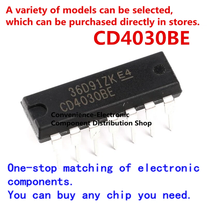 10PCS/PACK CD4030BE CD4030 grid and inverter DIP-14 quad exclusive or gate 2 input IC