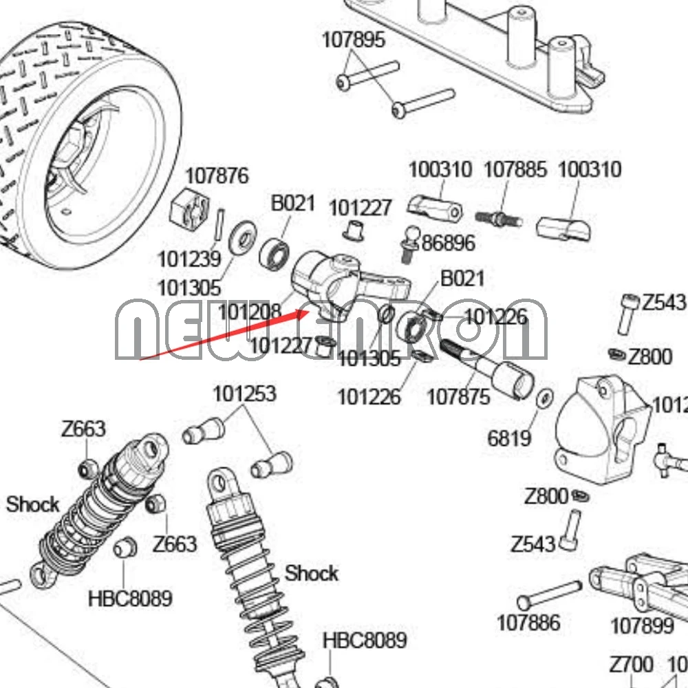 2P Aluminium101208Front Steering Hub Carrier Knuckle Voor RcAuto Hpi WR8 3.0Flux Ken blok Bullet St Mt 3.0Flux Nieuwe Enron1:10