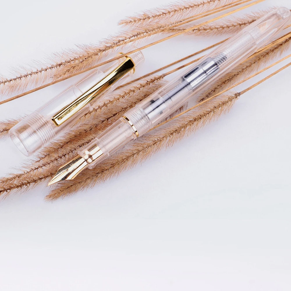Transparente Farben Füll federhalter Kunst Kreation 0,5mm Kalligraphie Tinte Stift für Schul büro Schreib werkzeug Briefpapier Geschenk Stift – Detail 2