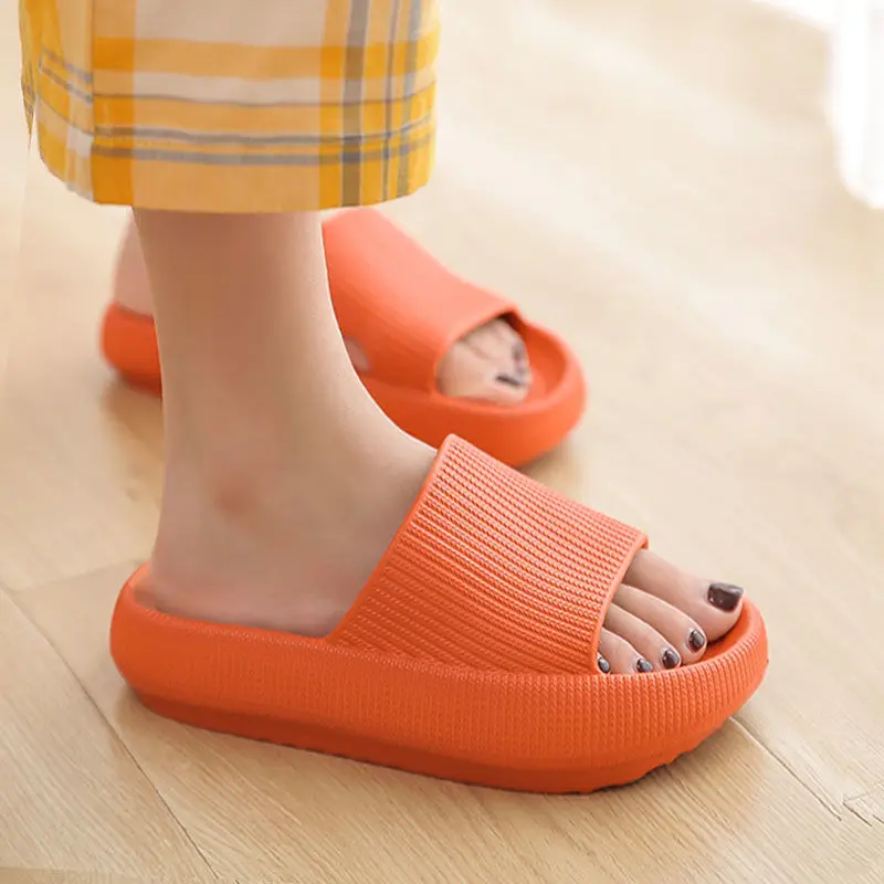 

Thick Platform Slippers Women Indoor Bathroom Slipper Soft EVA Anti-slip Lovers Home Floor Slides Ladies Summer Shoes SH426