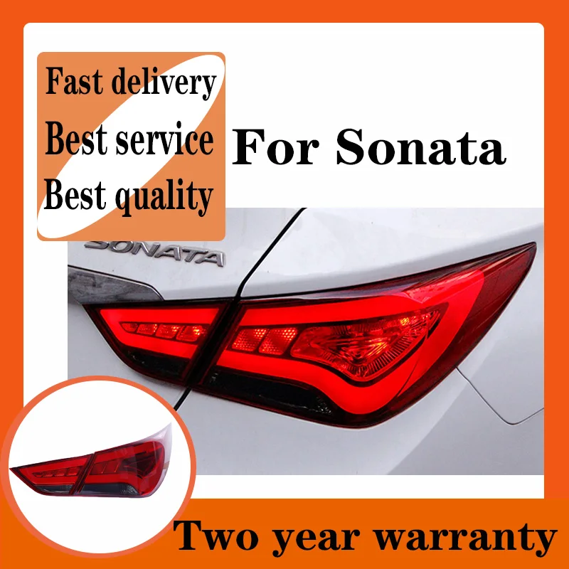 For Hyundai Sonata led taillights 2011-2015 parking led Sonata 8 tail lamps led rear lights led light guide