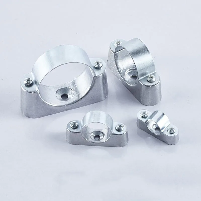 

2PCS 16/20/25/32/38/50mm Diameter Single Hole Pipe Clamp Wall Mounted Aluminum Tube Saddle Buckle Fastener Kit With Screws