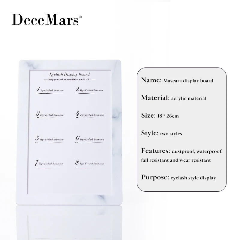 DeceMars Eyelash Display Board  (Free send 2 bags training lash)