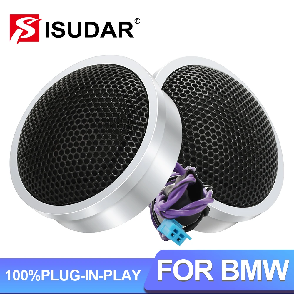 ISUDAR Car Doors Tweeters For BMW E60 E70 E81 E90 F10 F20 F22 F23 F30 G20 G30 Series Stereo System Upgrade Circular Speakers