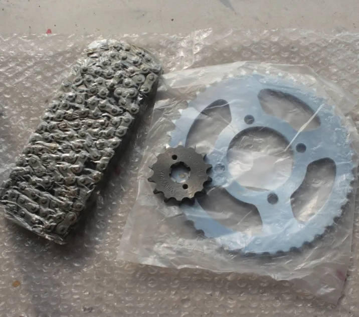 For Sword 125 YBR125 Yamaha Motorcycle Parts containing sets of chain chain size sprocket tooth plate Accessories