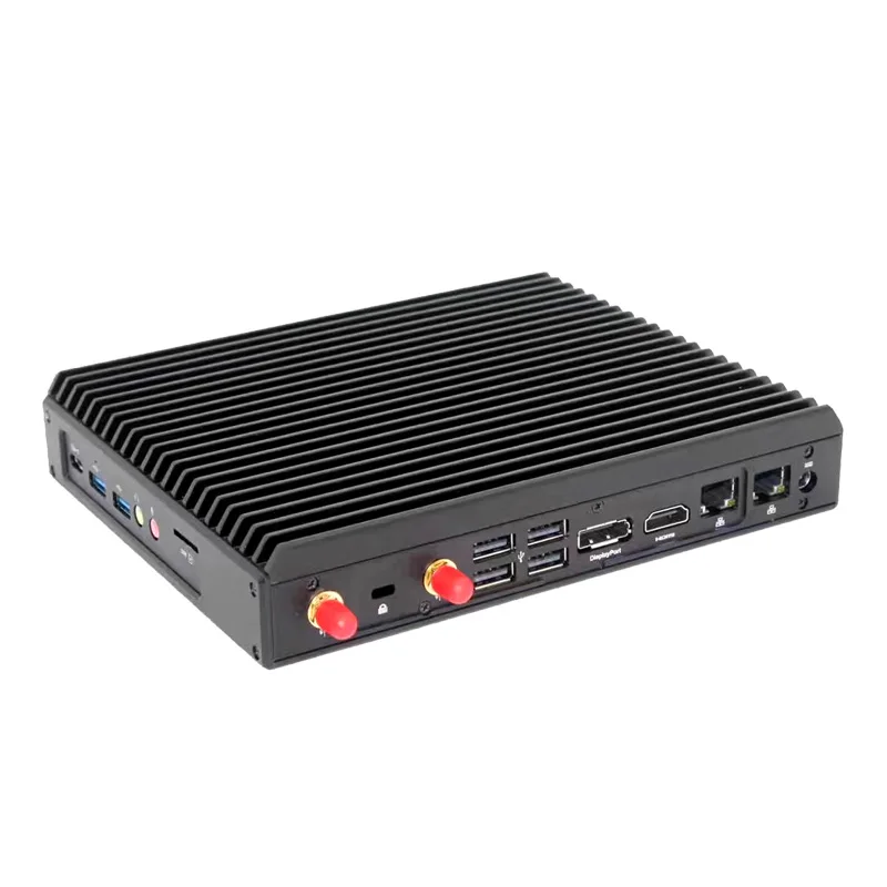 Topfeel t60m fanless completo mini pc industrial 4k suporte linux baixo consumo de energia i3 portátil computador embutido