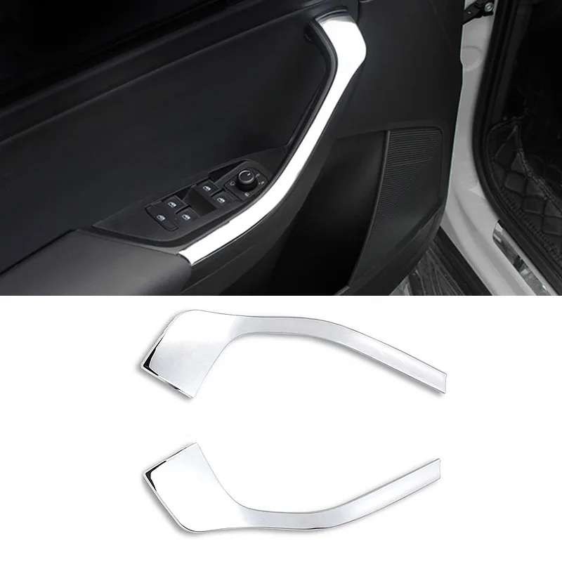 Hivotd For Skoda Kodiaq Car Accessories Door Armrest Trim Strip Sticker Strip Auto Interior Mouldings Parts 2017-2020