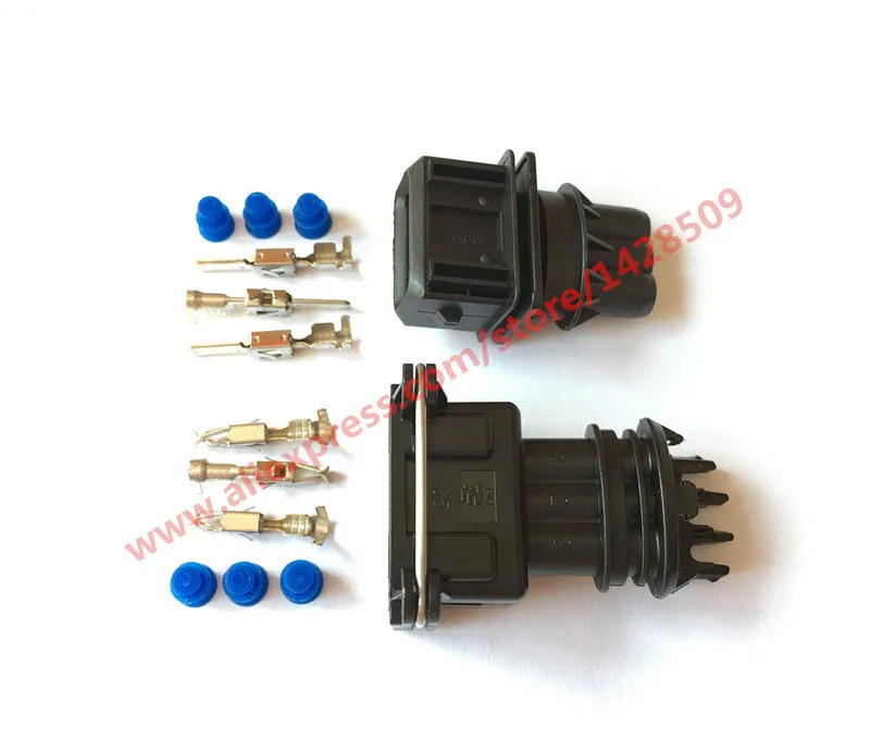 1 Set 3 Pin 3.5 AMP Car Power Timer JPT Wire Female Male Connector Restrictor Sensor 282191-1 / 282729-1 1-962581-1 For Toyota