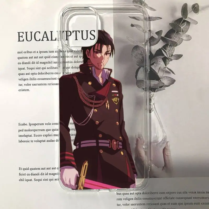 Anime Seraph of the end Guren Ichinose Phone Case for iphone 13 11 12 pro XS MAX 8 7 6 6S Plus X 5S SE 2020 XR case