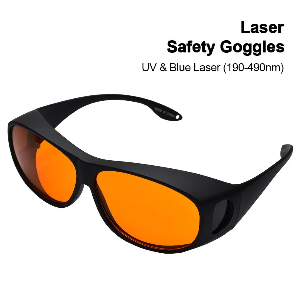190-490nm OD4 الليزر نظارات حماية نظارات واقية درع حماية نظارات ل 40nm UV الليزر 450nm الليزر الأزرق