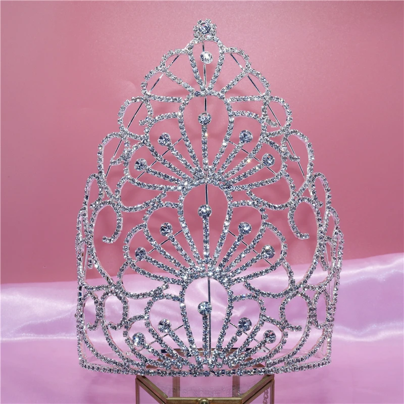 

New Rhinestone Crown Headdress Luxury Bride Wedding Sweet Birthday Party Crystal Crown Gift Wholesale And Retail