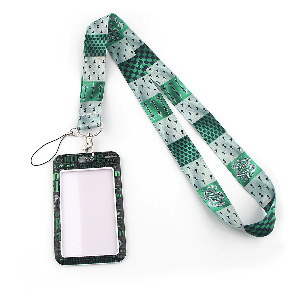 LX452 Anime Card Cover Lanyard Neck Strap Rope For Mobile Cell Phone ID Card Badge Holder With Keychain Keyring