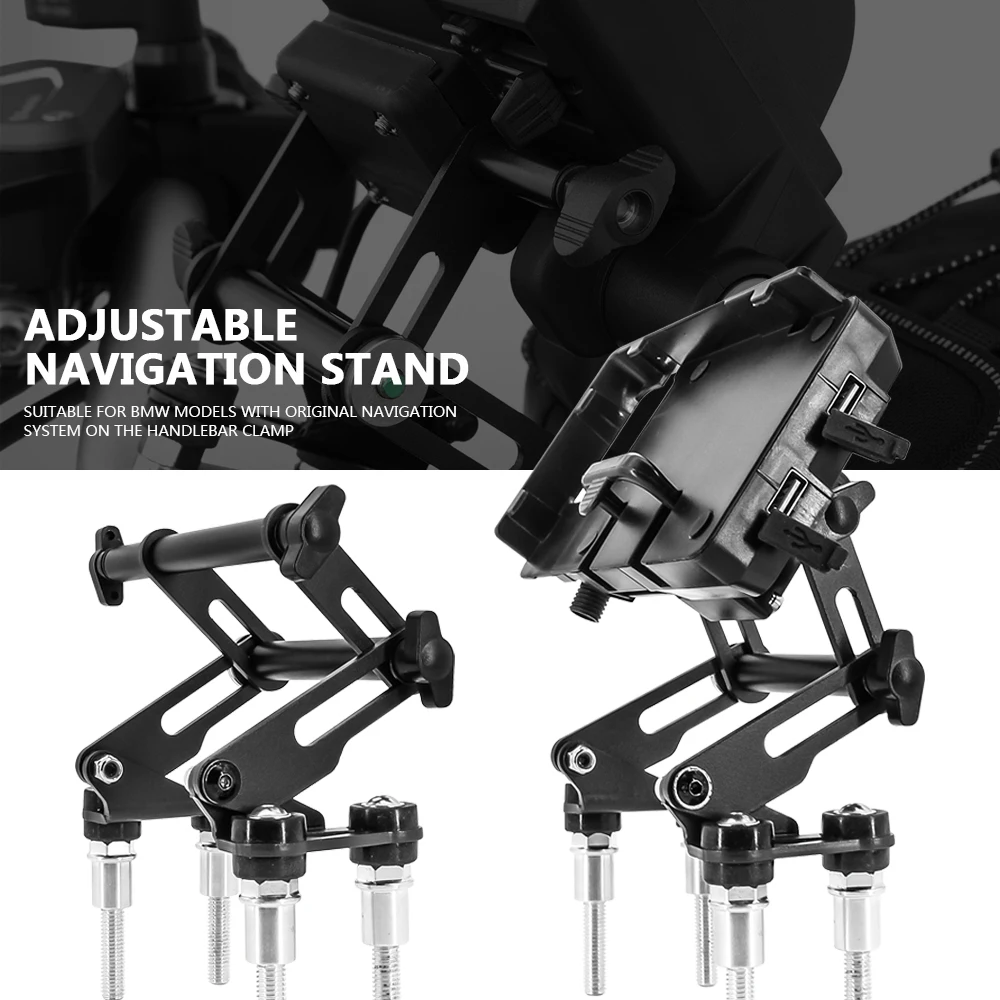 For BMW F750GS F850GS ADV G310GS G310R Motorcycle Adjustable Extend Stand Holder Phone Mobile GPS Plate Bracket Phone Holder