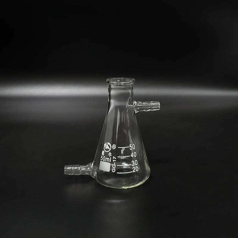 

FAPE Conical flask,Narrow neck with graduations,with upper and bottom side tube,50ml-10000ml,Erlenmeyer flask with normal neck.