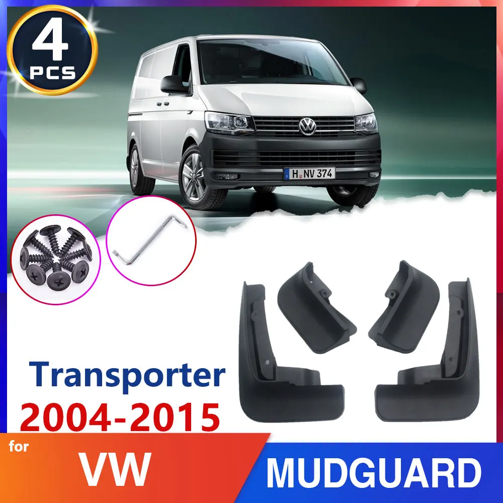 Car Fender Mud Flap for Volkswagen VW Transporter T5 Caravelle Multivan 2004~2015 Mudguards Splash Guards Accessories Stickers