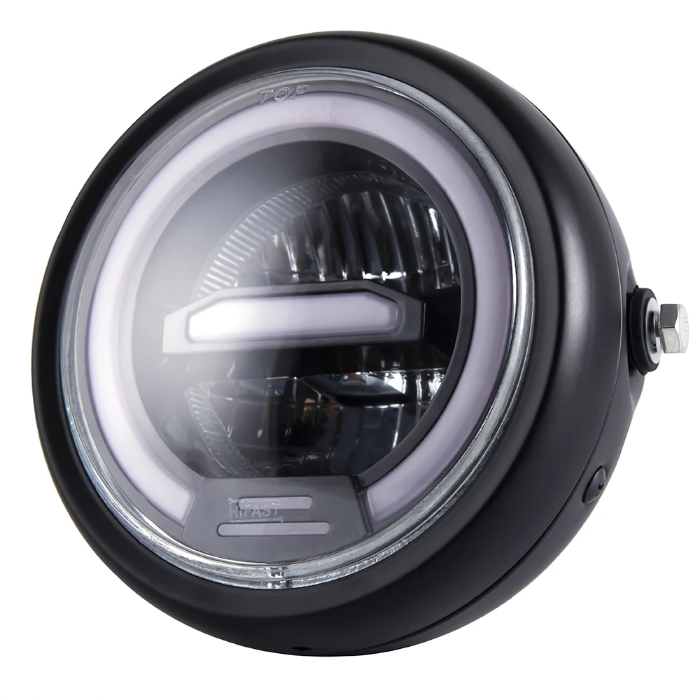 6.5 inch Universal Cafe Racer Vintage Motorcycle LED Head lamp Headlamp distance light Refit motorcycle headlight Cafe Racer