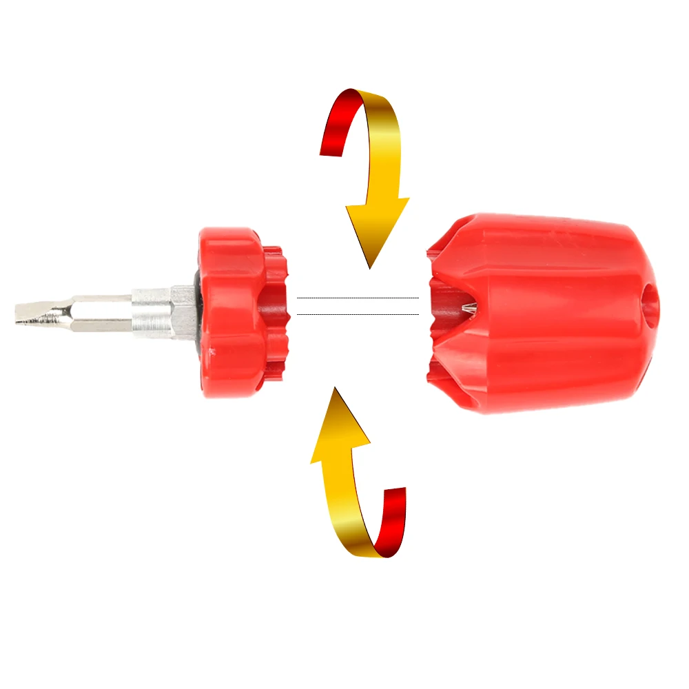 Kit de chave de fenda de bolso 6 em 1, mini broca de chave de fenda torx, ferramenta de reparo de precisão, com encaixe phillips