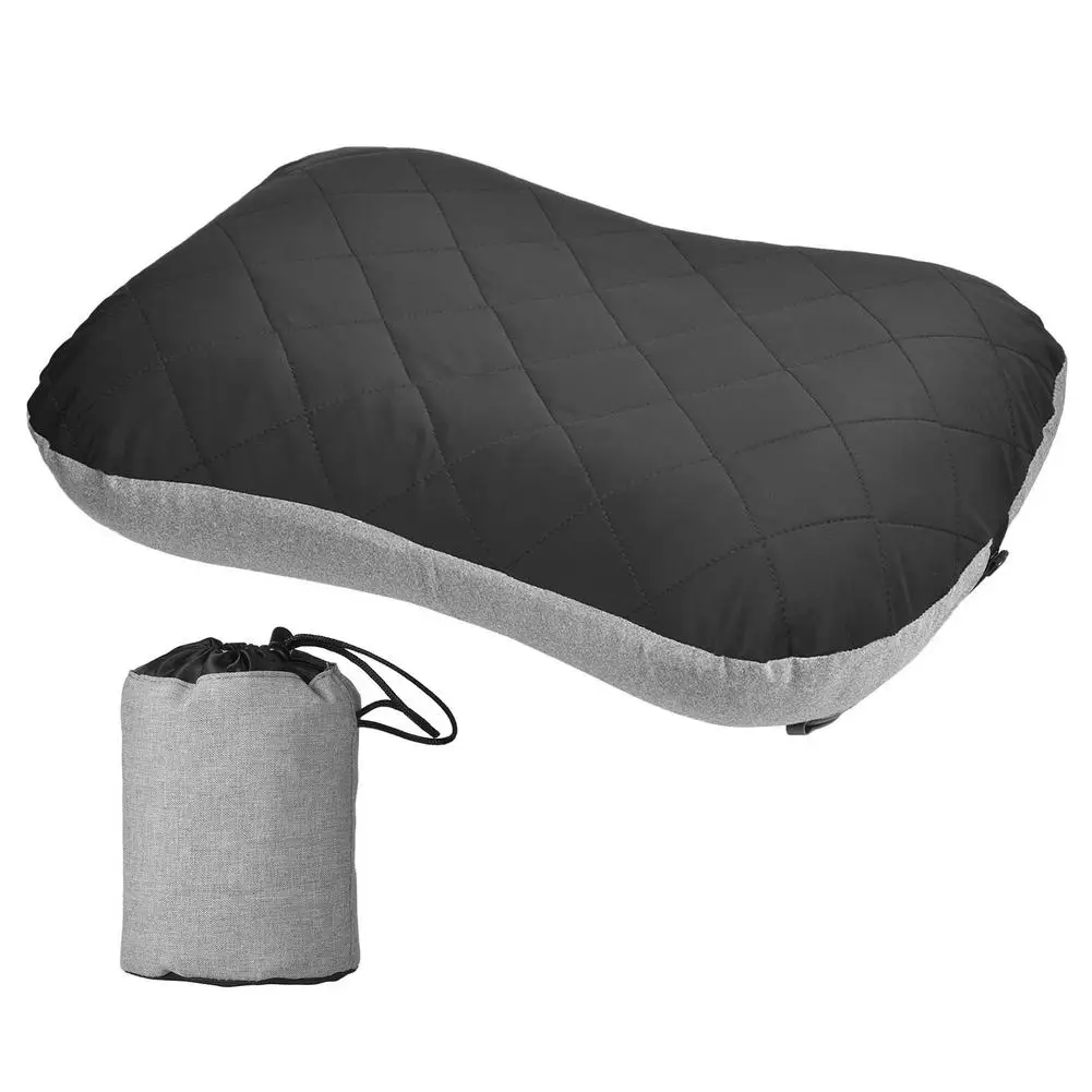 Iatable Pillow Outdoor Square PVC TPU Neck Pillow Air Cushion Camping Trip Nap Device Fixed Strap Case Relaxing Tool Recliner