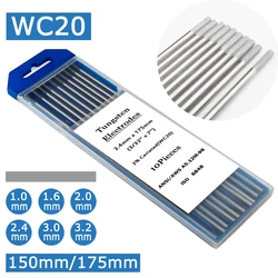 WC20 2%Ceriated (Grey) Tungsten Electrodes 1.0/1.6/2.0/2.4/3.0/3.2 TIG Welding Rods Tig Electrodes for Tig Welding