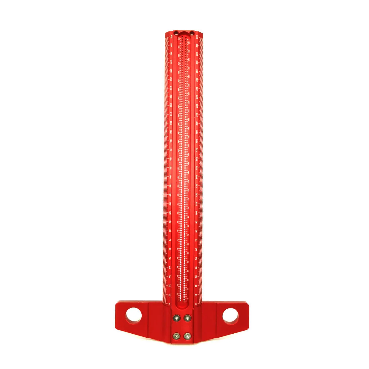 300/400/500/600mm Woodworking Square 1mm Per Hole Marking Guage Aluminum Alloy 90 Degree T Ruler Scriber for Carpenters