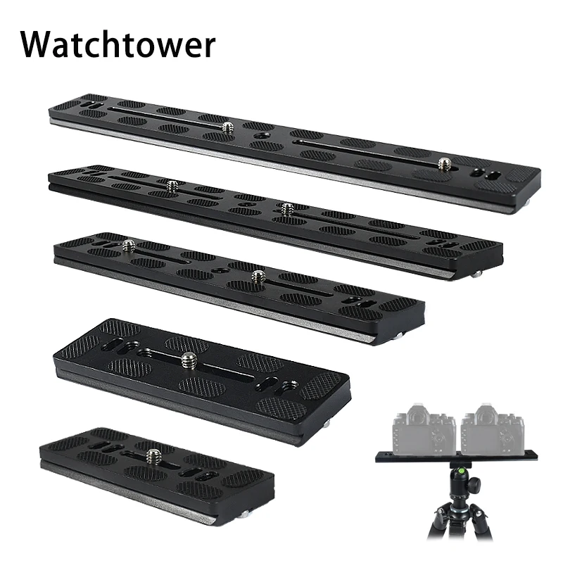 유니버셜 퀵 릴리스 Dslr 카메라 볼 헤드 마운트 플레이트 Arca 스위스 클램프 삼각대 용 알루미늄 사진 액세서리