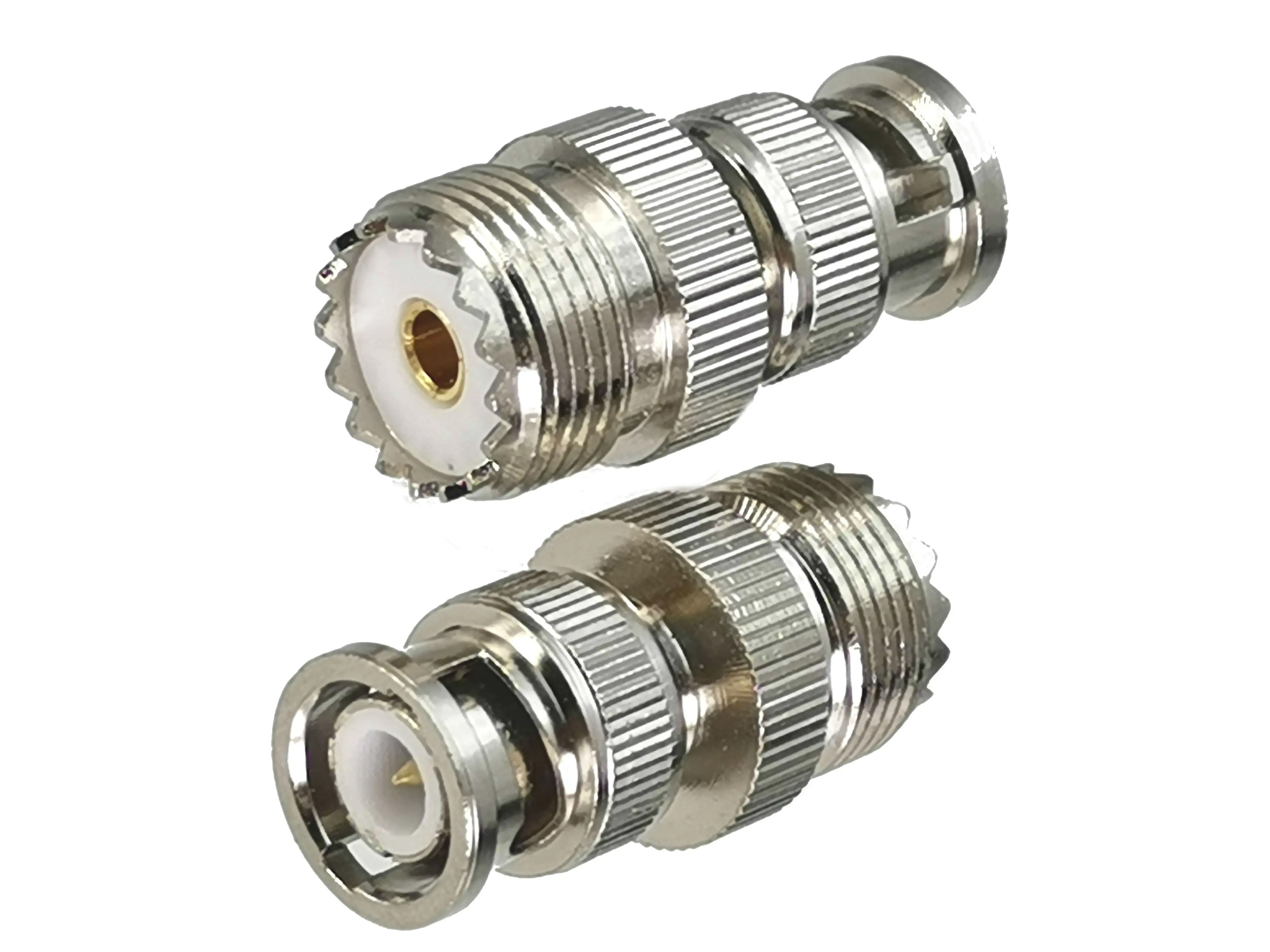1pcs Connector Adapter UHF PL259 SO239 to BNC Male Plug & Female jack Flange & Right Angle RF Coaxial Wire Terminal 50ohm