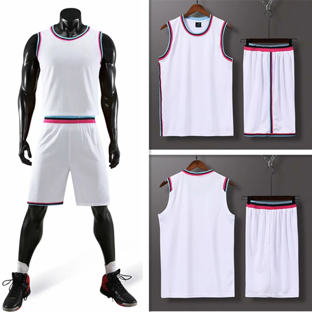 Maglia da basket per giovani Set donna uomo uniformi da basket tuta da allenamento gilet da allenamento pantaloncini a doppia tasca abbigliamento