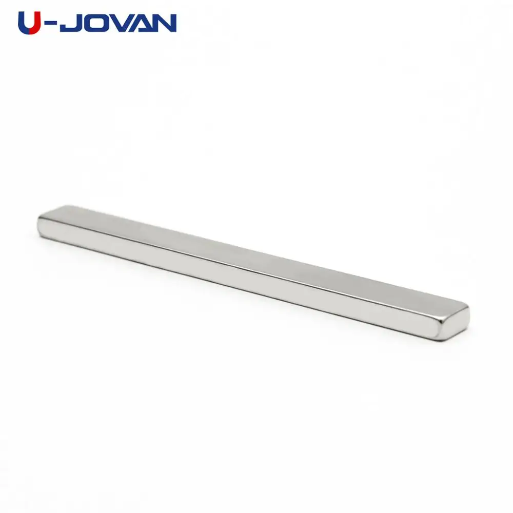 

U-JOVAN 2pcs 100x10x5mm N35 Block Powerful Neodymium Magnet Permanent Rare Earth Fridge Square Magnets 100*10*5mm