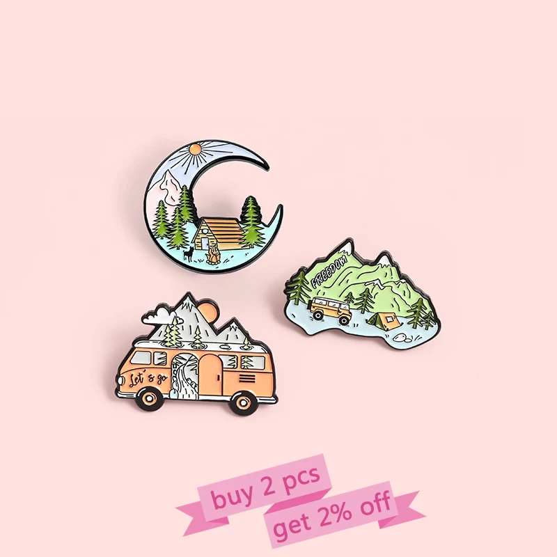 Go Camping Enamel Pins Custom - Kids Outdoor Grill 评论和价格